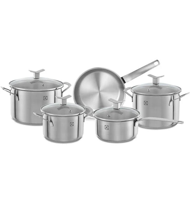 Jogo de Panelas Electrolux Inox 5 Peças Fundo Triplo